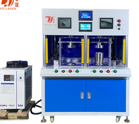 1000W - 6000W স্টেইনলেস স্টীল কেটল চা পাত্র টাম্বলার ডাবল স্টেশন স্বয়ংক্রিয় ফাইবার লেজার ওয়েল্ডিং মেশিন