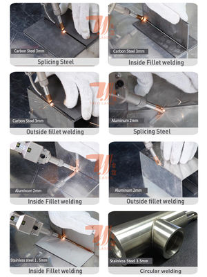 ধাতু ইস্পাত লোহা ঢালাই জন্য Wobble মাথা 2000w হ্যান্ডহেল্ড ফাইবার লেজার ঢালাই মেশিন