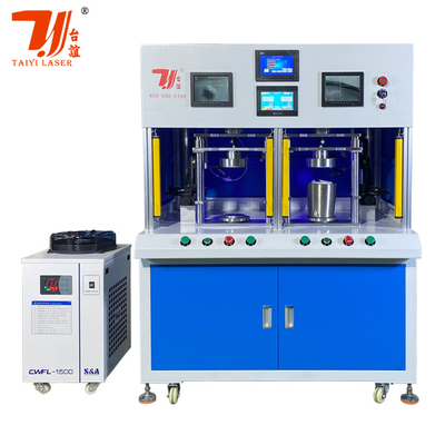 1000W - 6000W স্টেইনলেস স্টীল কেটল চা পাত্র টাম্বলার ডাবল স্টেশন স্বয়ংক্রিয় ফাইবার লেজার ওয়েল্ডিং মেশিন