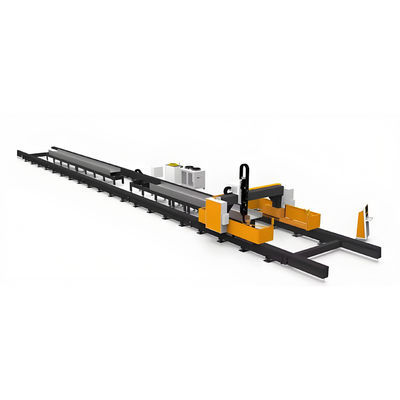 উচ্চ মানের 12KW 20KW অতিরিক্ত বড় বিন্যাস গ্রাউন্ড রেল ফাইবার লেজার কাটিং মেশিন ধাতু CNC লেজার কাটার জন্য