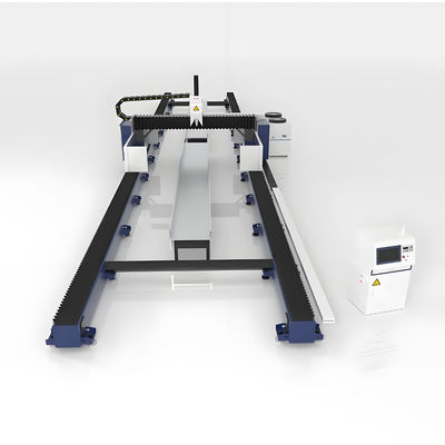 উচ্চ মানের 12KW 20KW অতিরিক্ত বড় বিন্যাস গ্রাউন্ড রেল ফাইবার লেজার কাটিং মেশিন ধাতু CNC লেজার কাটার জন্য