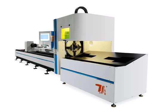 CNC Semi-Auto Round Square Tube Fiber Laser Cutting Machine