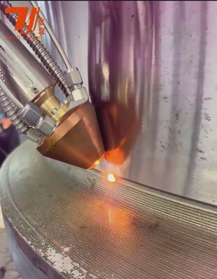 6KW উচ্চ গতির সিএনসি লেজার ক্ল্যাডিং মেশিন শ্যাফ্ট মেরামত এবং ক্রোম প্লাটিং প্রতিস্থাপন, 90% পাউডার দক্ষতা