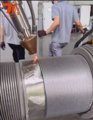 হাইড্রোলিক রড, তেলক্ষেত্রের টিউবিং এবং সিলিন্ড্রিকাল উপাদান পুনর্নির্মাণের জন্য 6000W রোবোটিক লেজার ক্ল্যাডিং মেশিন