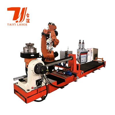 হাইড্রোলিক রড, তেলক্ষেত্রের টিউবিং এবং সিলিন্ড্রিকাল উপাদান পুনর্নির্মাণের জন্য 6000W রোবোটিক লেজার ক্ল্যাডিং মেশিন