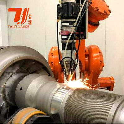 হাইড্রোলিক রড, তেলক্ষেত্রের টিউবিং এবং সিলিন্ড্রিকাল উপাদান পুনর্নির্মাণের জন্য 6000W রোবোটিক লেজার ক্ল্যাডিং মেশিন