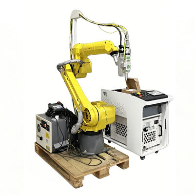 হাই-স্পিড FANUC ফাইবার লেজার কাটিং রোবট 1500W-6000W স্টেইনলেস স্টীল, কার্বন স্টীল এবং অ্যালুমিনিয়ামের জন্য ± 0.02 মিমি পুনরাবৃত্তিযোগ্যতার সাথে