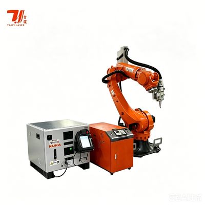 4000W আইপিজি রোবোটিক লেজার ওয়েল্ডিং সিস্টেম 3 ডি জটিল ধাতব অংশ ওয়েল্ডিং জন্য KUKA KR35 রোবট সঙ্গে