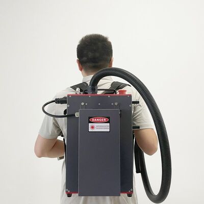 ব্যাকপ্যাক টাইপ 100W হ্যান্ডহেল্ড লেজার ক্লিনিং মেশিন ফাইবার লেজার পেইন্ট রিমুভাল ইকুইপমেন্ট